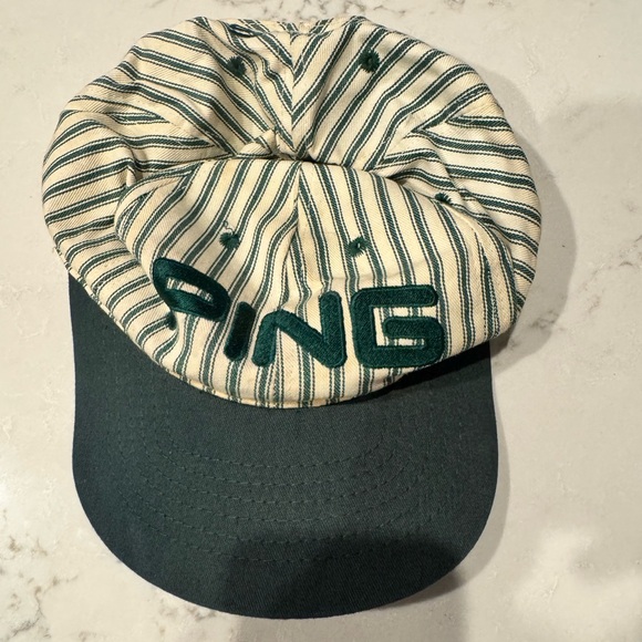 Vintage PING Striped Hat